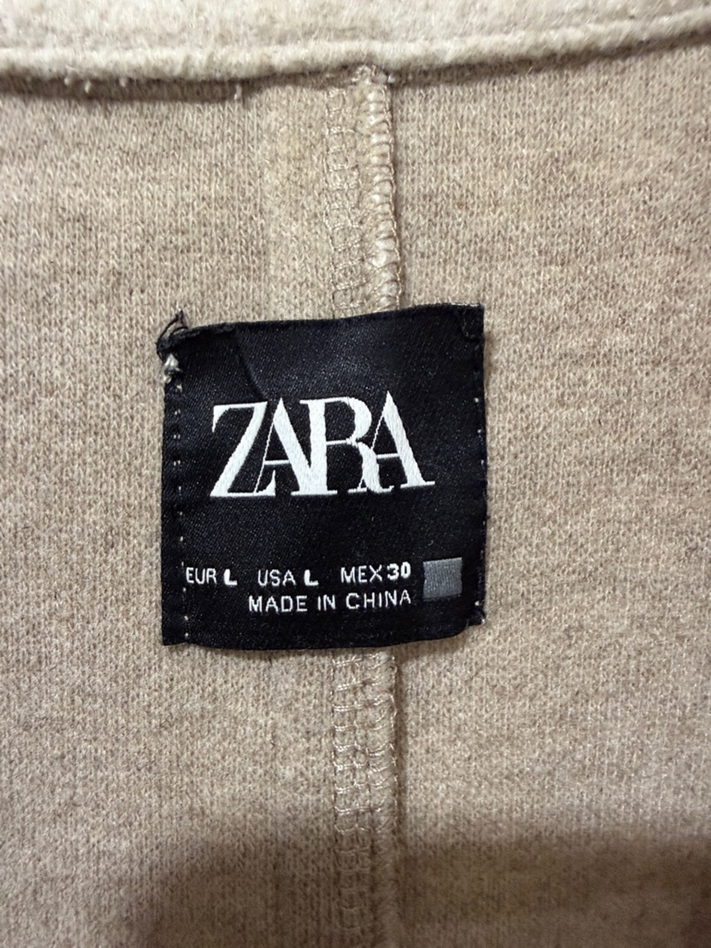 Zara Long Cream Single-Button Wool-Blend Trench Coat - Picture 2 of 6
